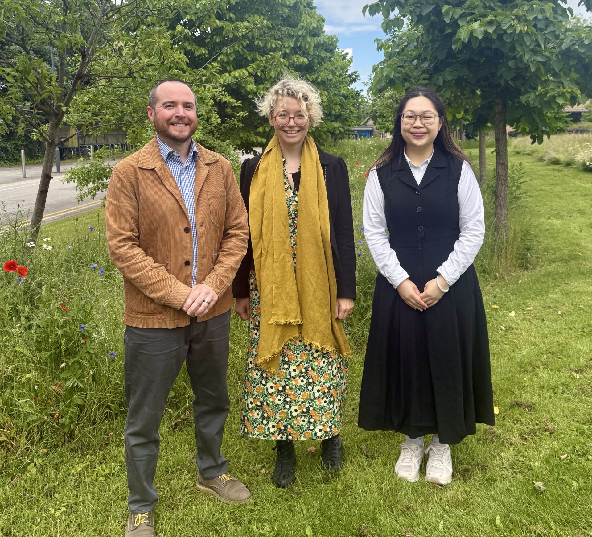 The Hybrid Conferencing Project team: Professor Matthew Davis, Dr Lena Jaspersen and Amelie Sim